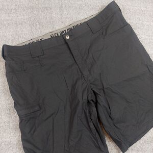 Duluth Flex Dry on the Fly Standard Fit Shorts Mens 44 (Fit 46) 11" Chino Black